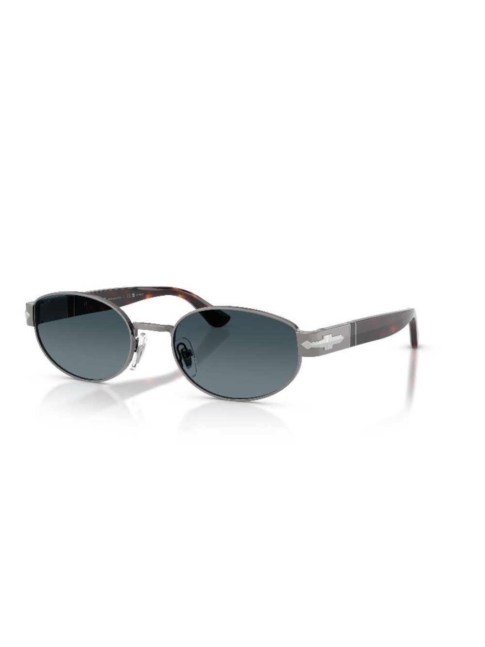 New Persol Unisex Sunglasses Grey Metal Frame PO1024S 513 S3 56